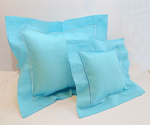 Hemstitch Baby Pillows with Solid Colors.