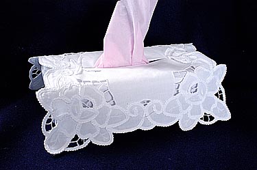 lace tissue box cover
