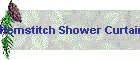 Hemstitch Shower Curtain Black border