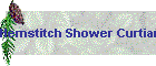 Hemstitch Shower Curtian Bright Breen border