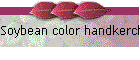 Soybean color handkerchief
