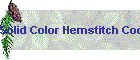 Solid Color Hemstitch Cocktail Napkin