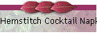 Hemstitch Cocktail Napkin Color Border