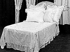 Battenburg Bed Coverlet And Dust Ruffles