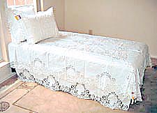 battenburg lace bed skirt queen