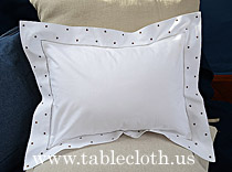 baby pillows, baby pillow sham, baby pillow 12x16 in., baby pillow polka dots, baby pillow brown polka dots, polka dots.